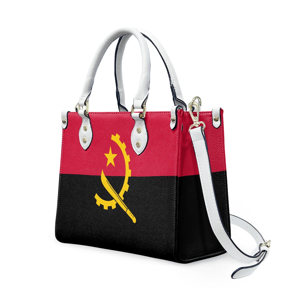 Luv My Flag handbag featuring Angola's national flag design.