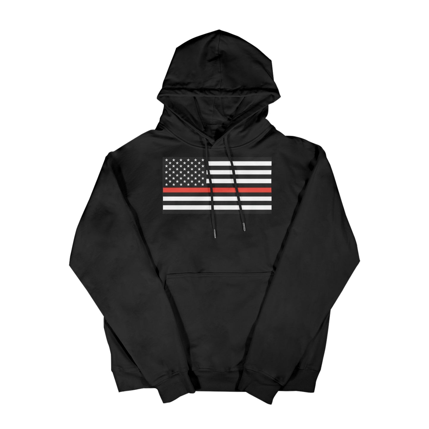 Thin Red Line Flag Women's Hoodie Made in the USA