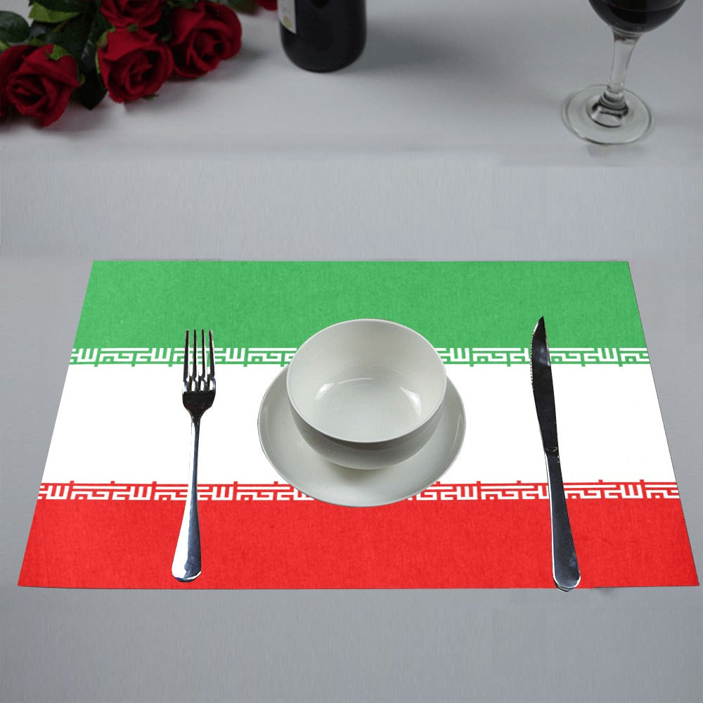 Iran Flag Placemats 12" x 18" (Set of 6)