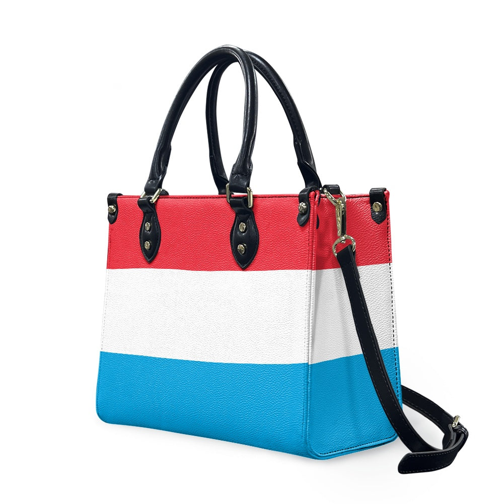 Luxembourg Flag Bag With Vogue – PU Leather Handbag for Daily Mode - Luv My Flag