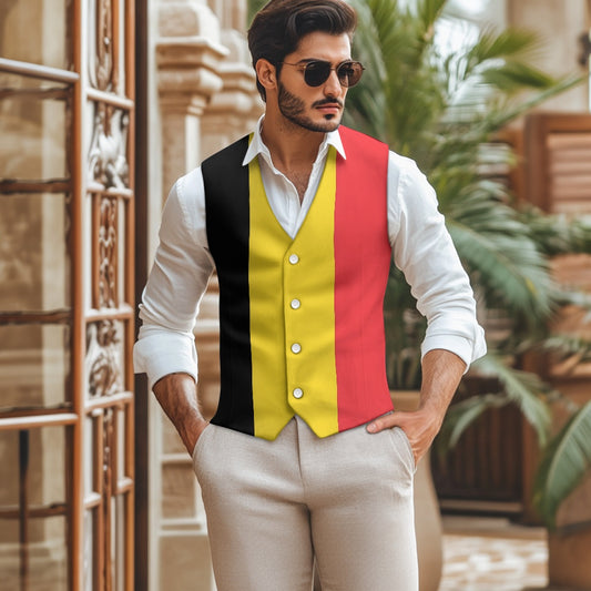 Belgiium Flag Suit vest jacket