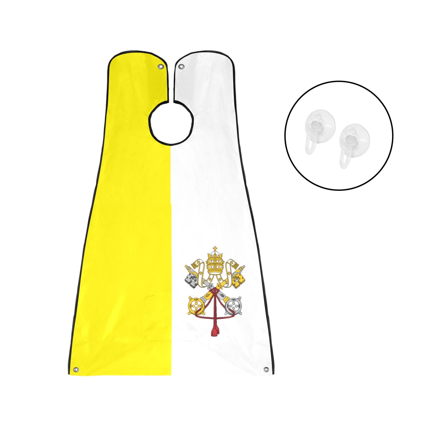 Vatican City Flag Beard Bib Apron for Men Shaving & Trimming