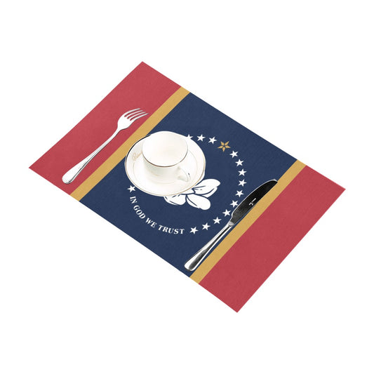 Placemat with Mississippi flag design from Luv My Flag.
