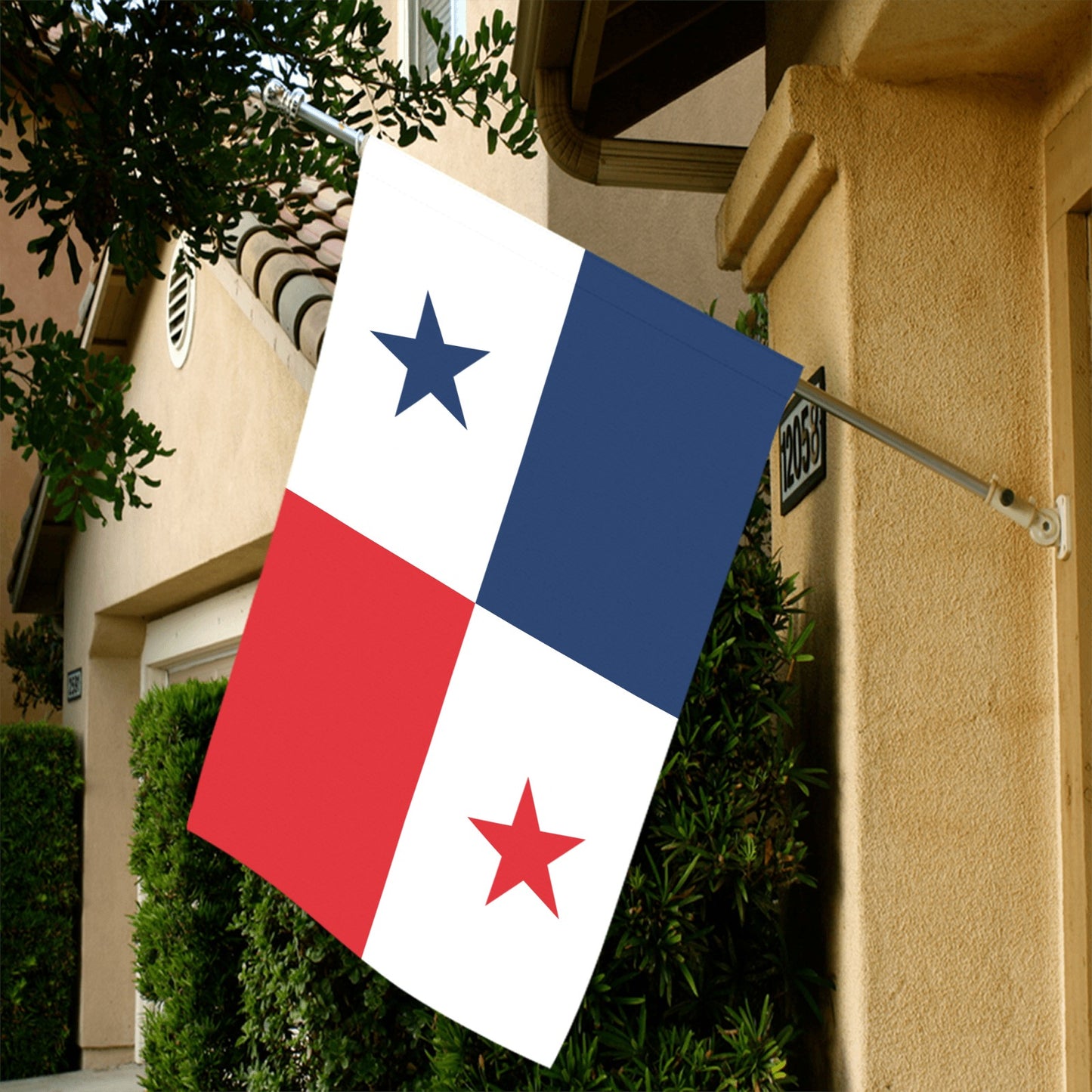 Flag of Panama on house by Luv My Flag.