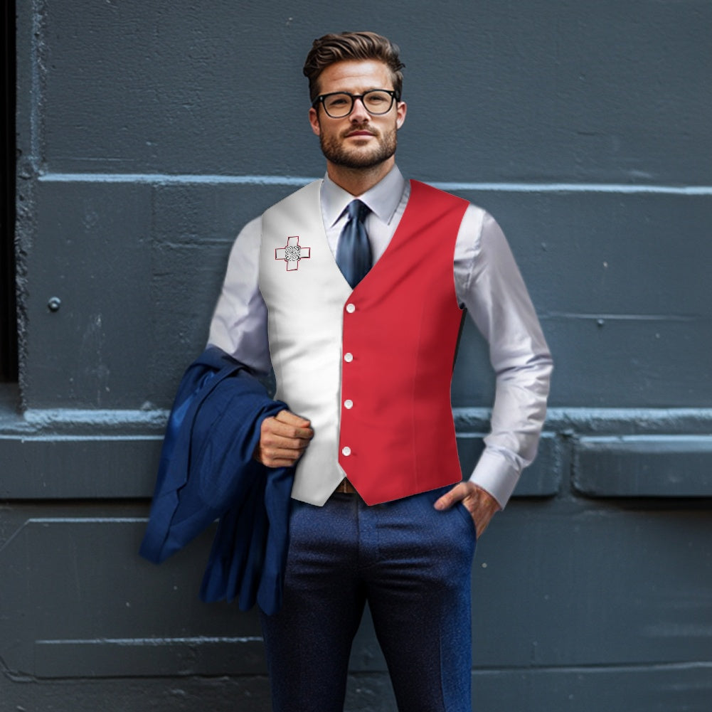 Malta Flag Suit vest jacket