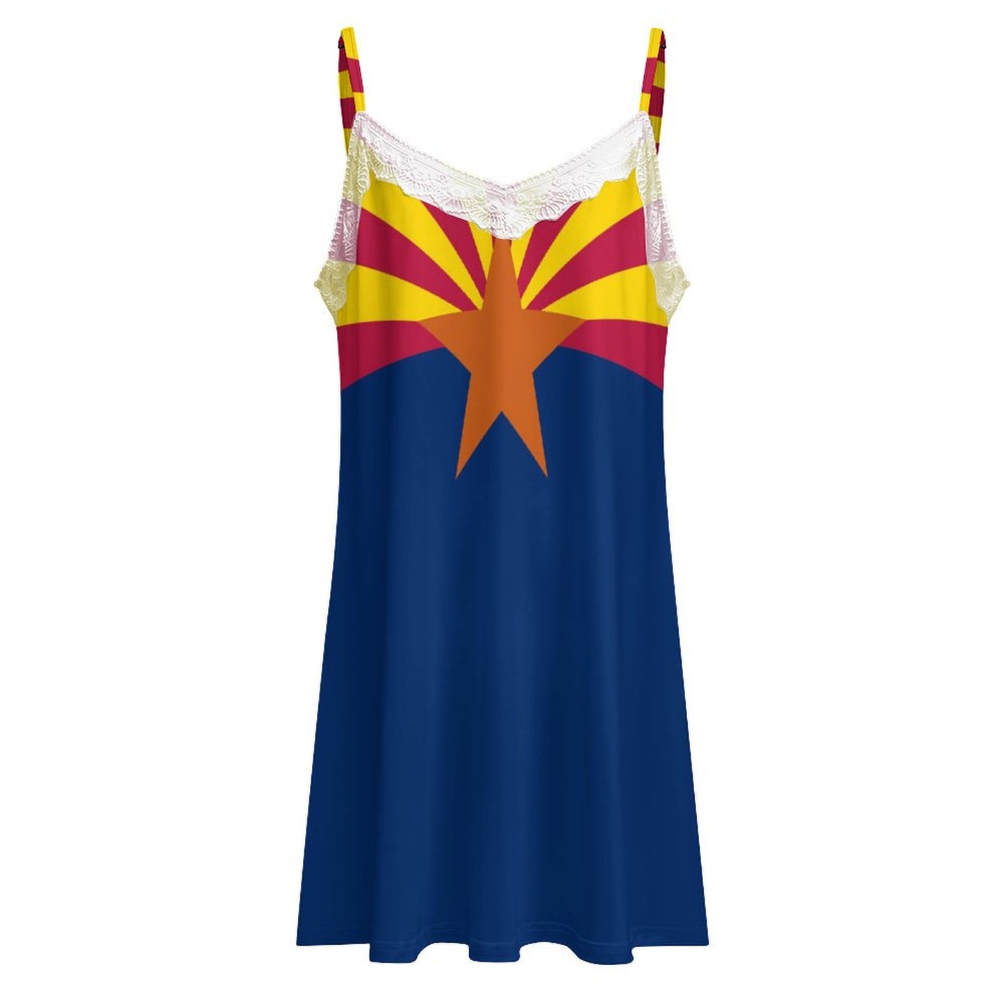 Arizona Flag Inspired Lace Trim Camisole Nightgown