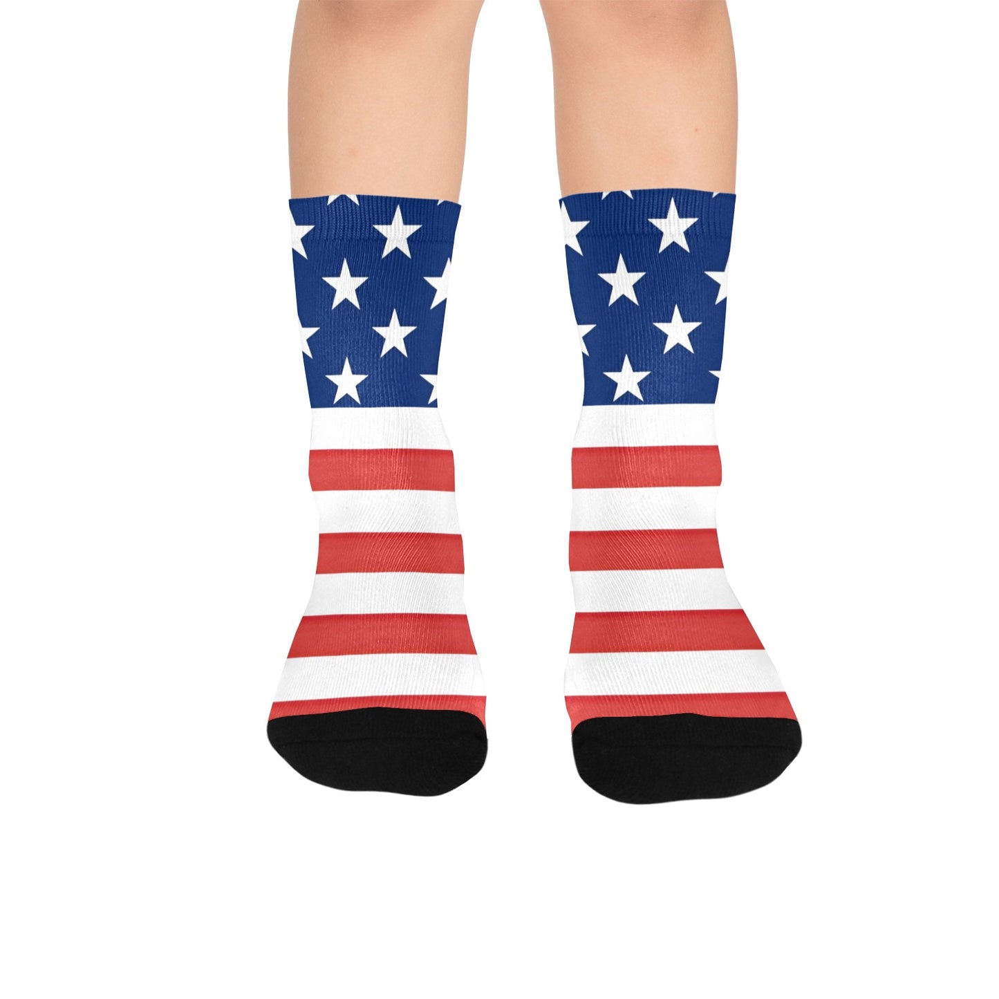 USA/American Flag Inspired Kid's Custom Socks (Made in the USA)