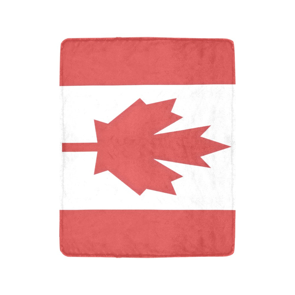 Red and white Canadian flag blanket by Luv My Flag.