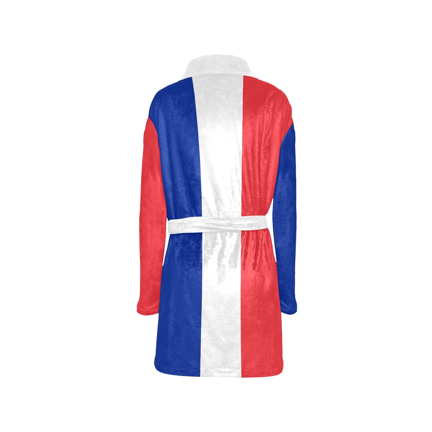 France Flag Inspired Women's Fleece Robe