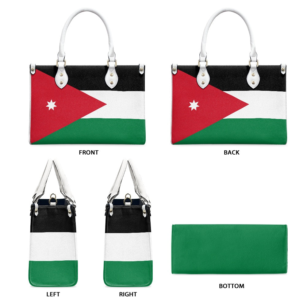 Jordan Flag Handbag With Swag – PU Leather Shoulder Purse With Style - Luv My Flag