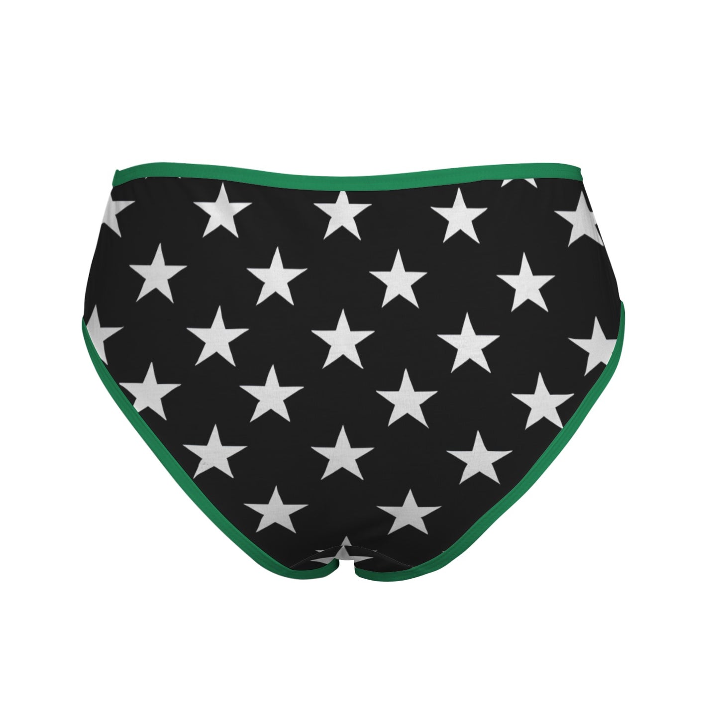 Thin Green Line Flag Inspired Women's High Waisted Brief
