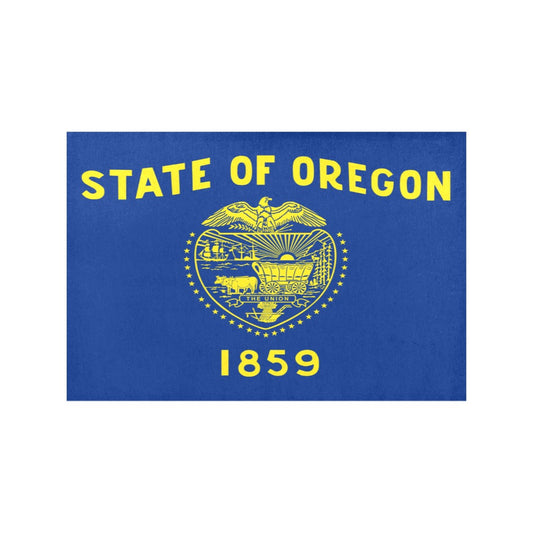 Luv My Flag Oregon state flag, blue with yellow emblem.