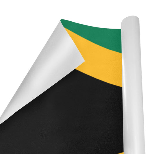 Jamaica Flag Custom Gift Wrapping Paper 58"x 22.5" (4 Rolls)