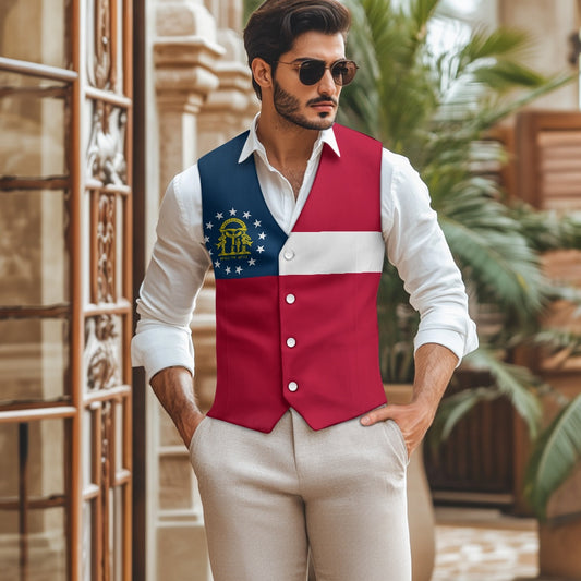 Georgia Flag Suit vest jacket