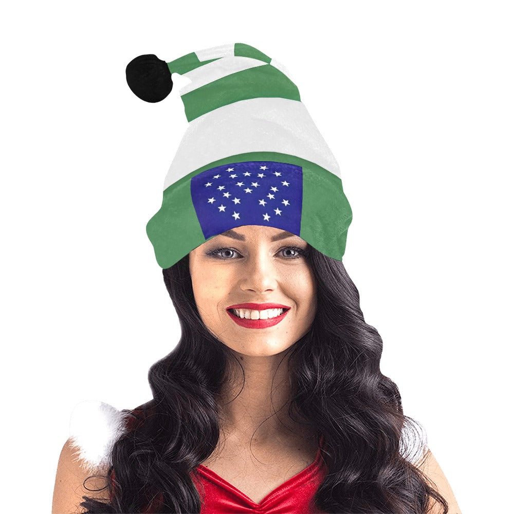 NYPD Flag Inspired Christmas Santa Hat
