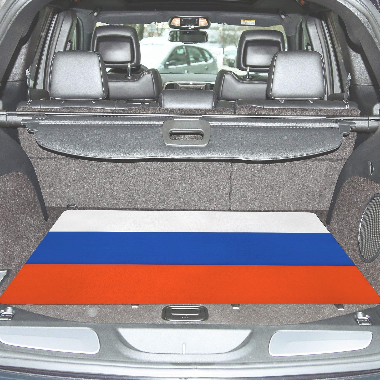 Russia Flag Inspired Car Trunk Mat 100 × 75 cm / 39.4 × 30 in Printed in the USA