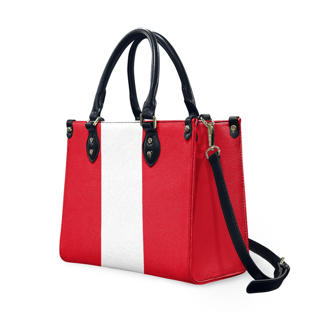 Peru Flag Bag With Chic Allure – PU Leather Purse That Feels So Pure - Luv My Flag