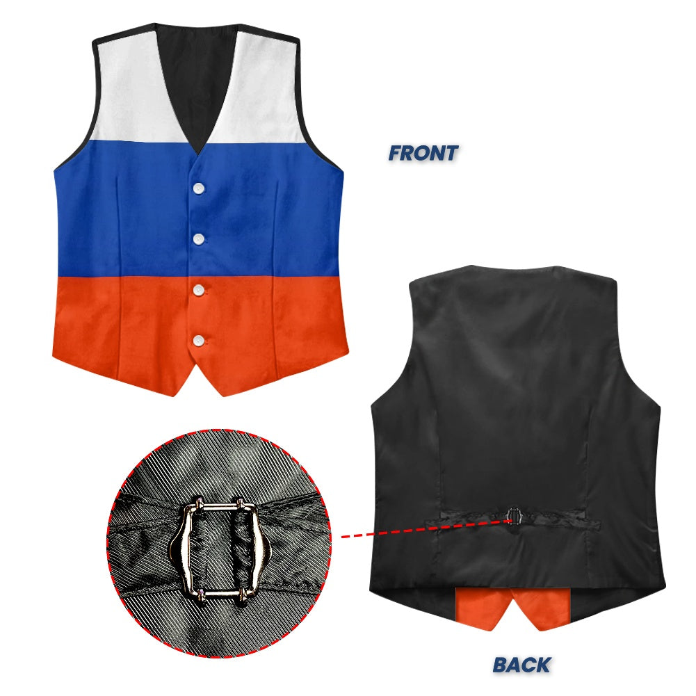 Russia Flag Suit vest jacket