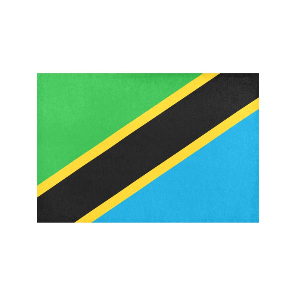 Tanzania Flag Placemats 12" x 18" (Set of 6)