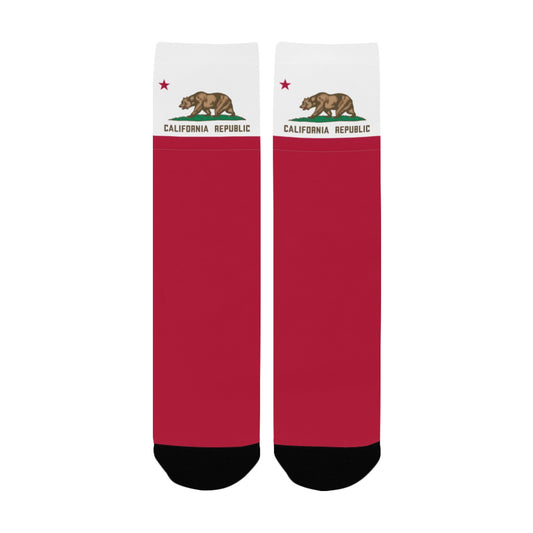 California Flag Inspired Women's Custom Socks | Ships from USA