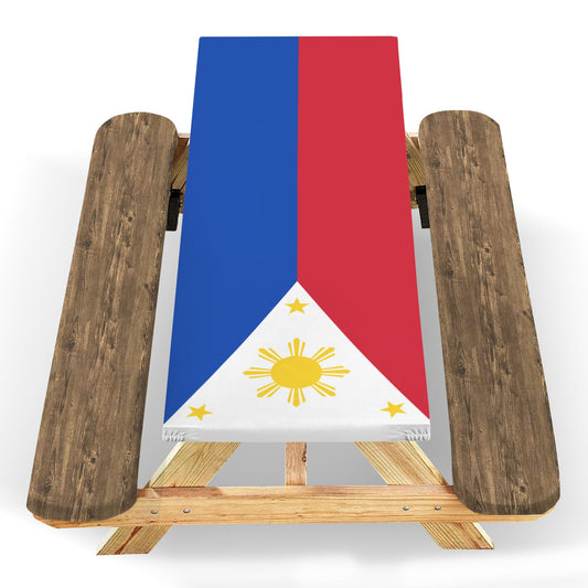 Philippines Flag Picnic Table Cover (72" x 30") (Made in the USA)