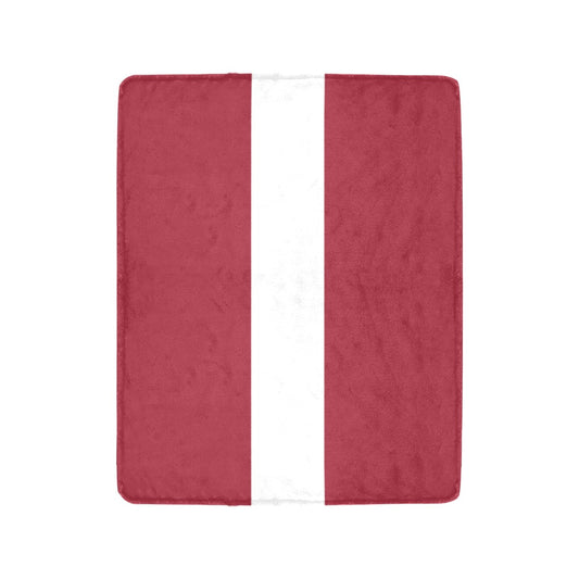 Red and white striped blanket from Luv My Flag.
