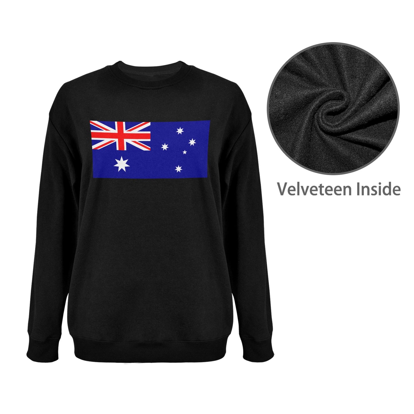 Australia Flag Unisex Fleece Sweatshirt (Made in the USA)