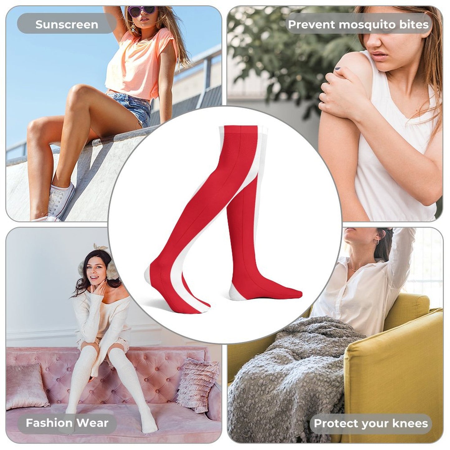 Peru Flag Trendy Stockings(Long)