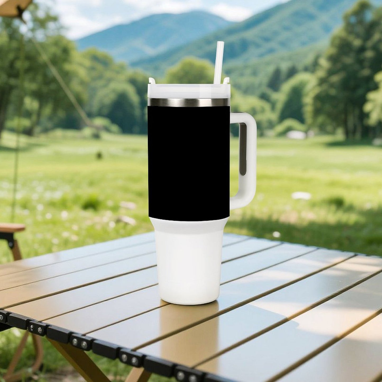 POW/MIA Flag Inspired 40 oz Stainless Steel Tumbler (Made in the USA)