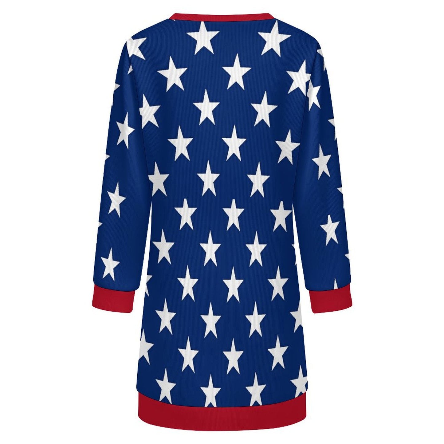 USA/American Flag Inspired Sweater Dress