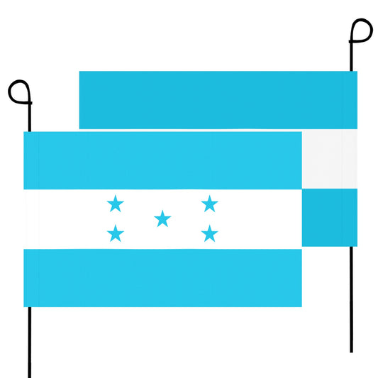 Two Luv My Flag garden flags with Honduras design.