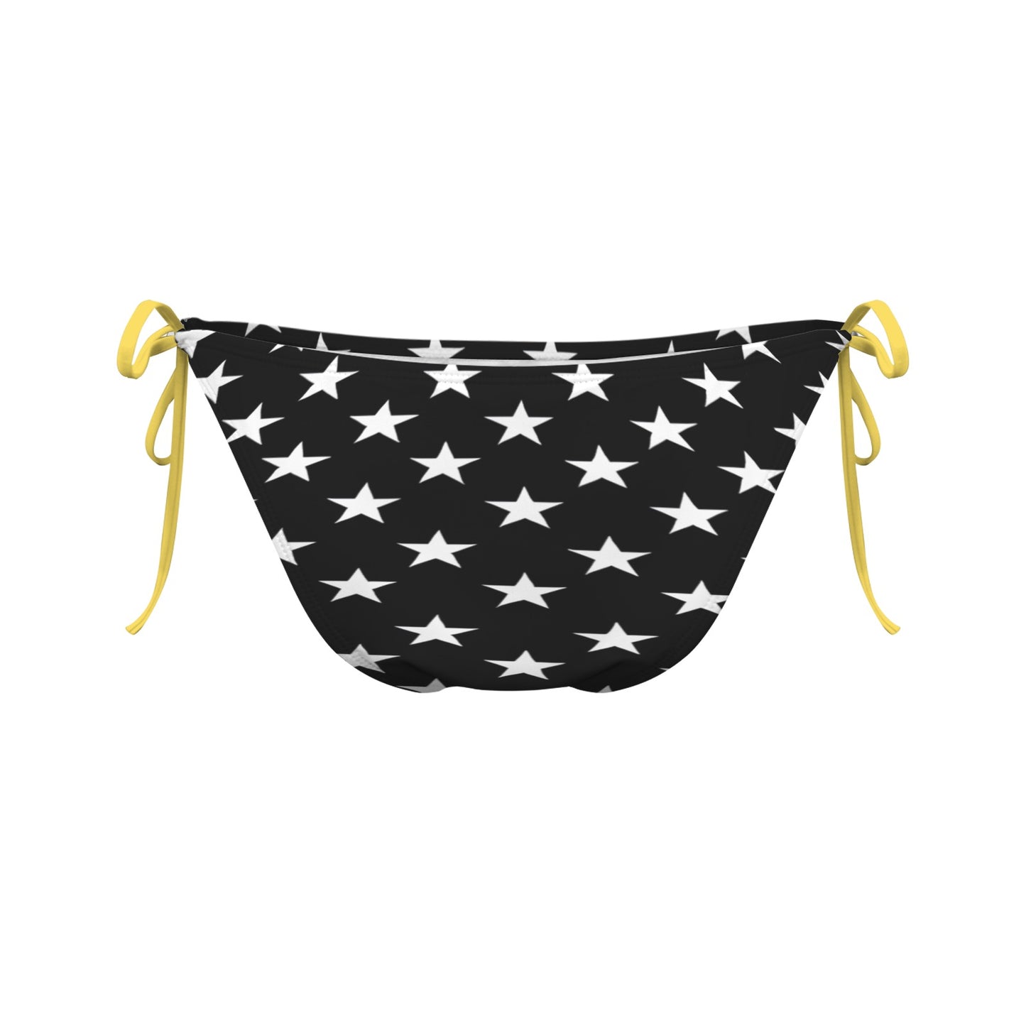 Thin Gold Line Flag Inspired Stars Sexy Halter Bikini Bottom