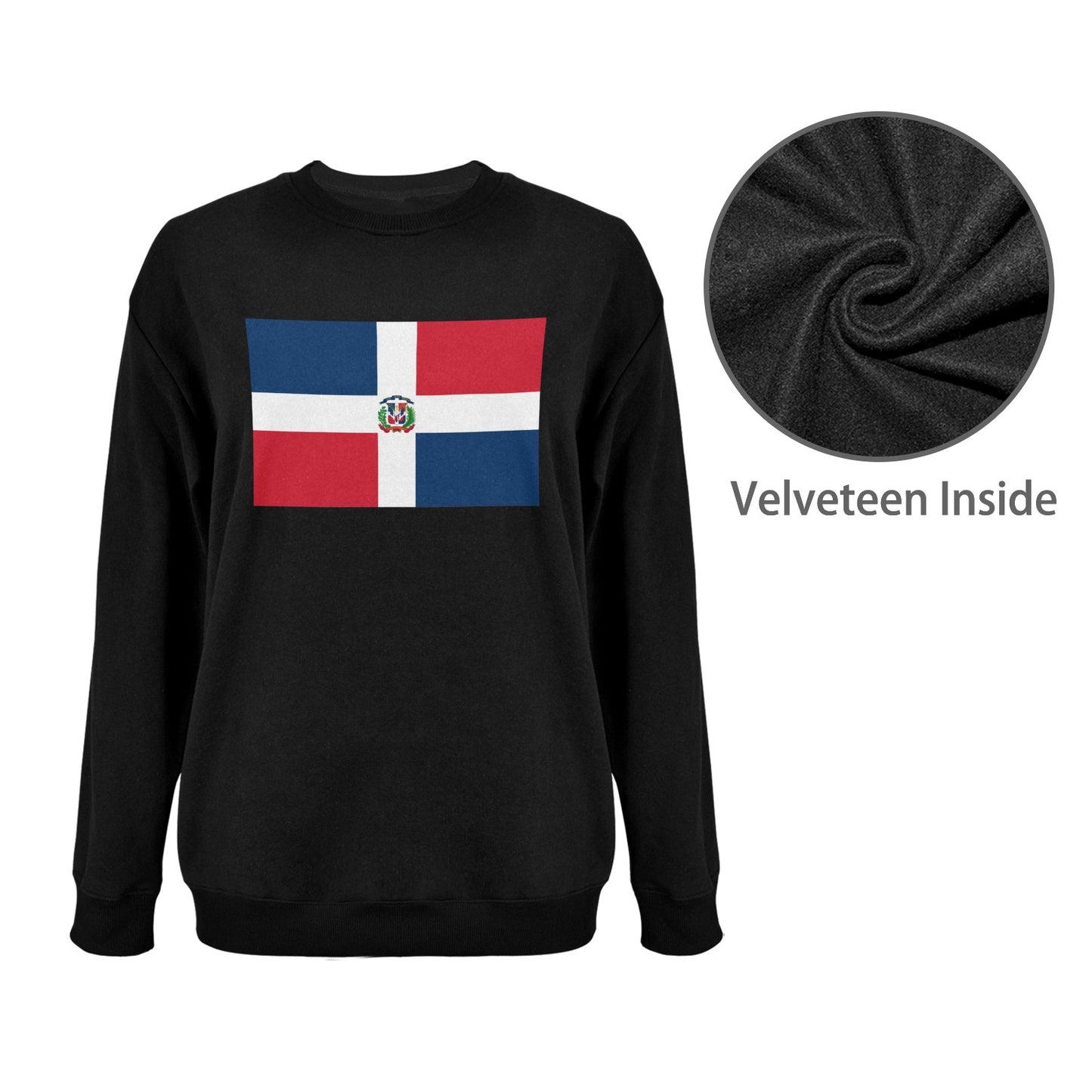 Dominican Republic Flag Unisex Fleece Sweatshirt (Made in the USA)