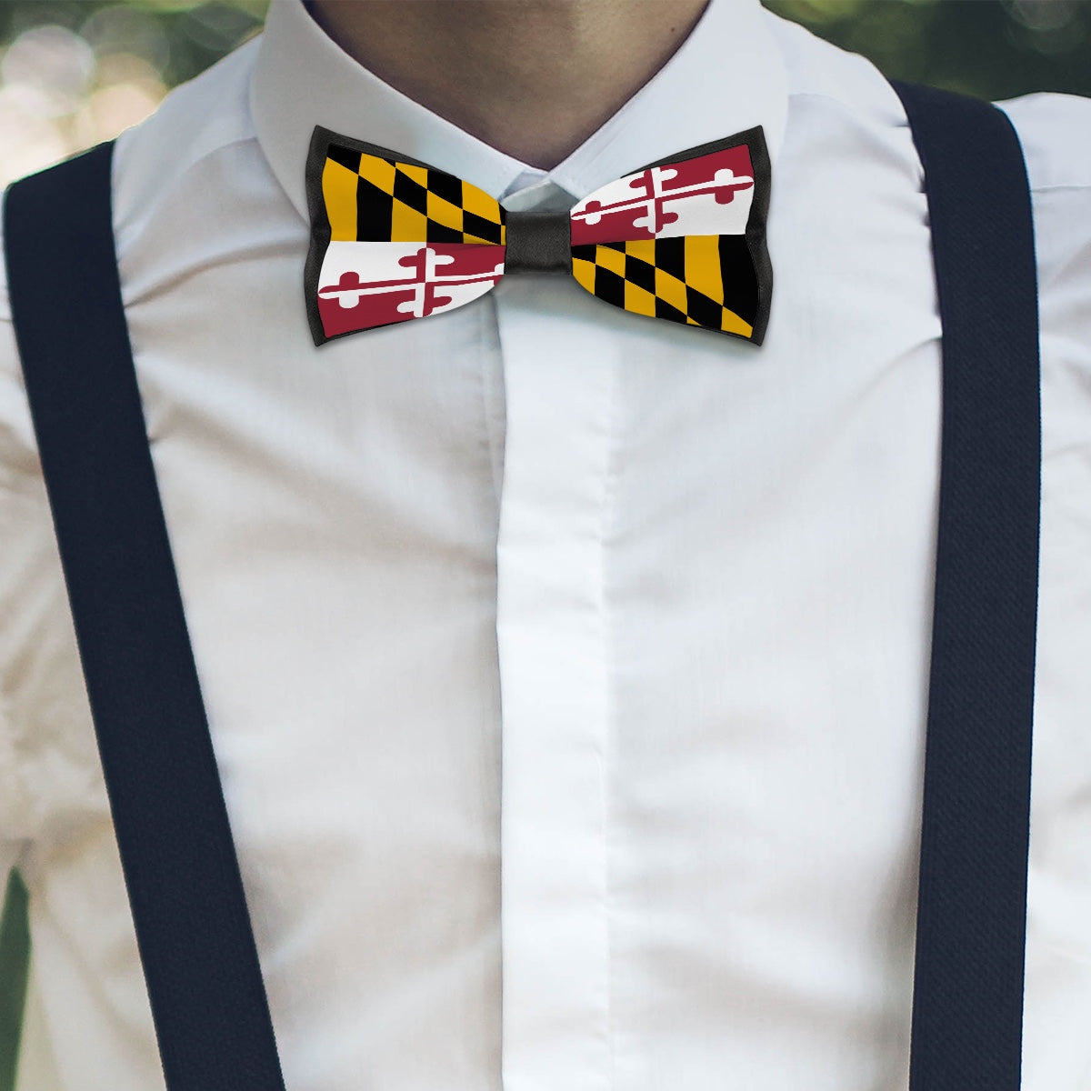 Maryland Flag Inspired Bow Tie – Look Sharp, Show your Columbian Pride