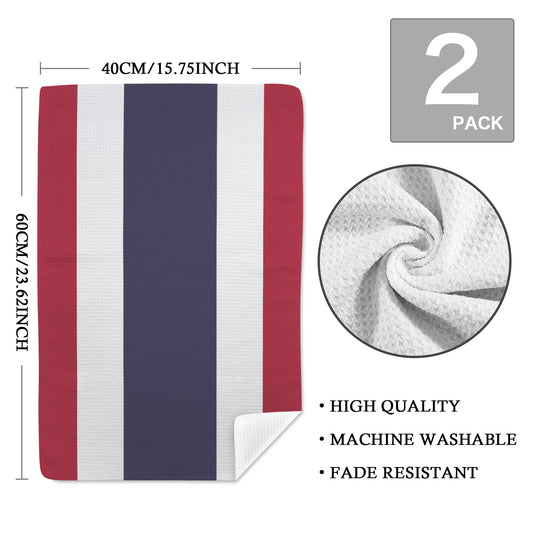 Thailand Flag Inspired Kitchen Towel 40X60cm (Pack of 2) (Made in the USA)