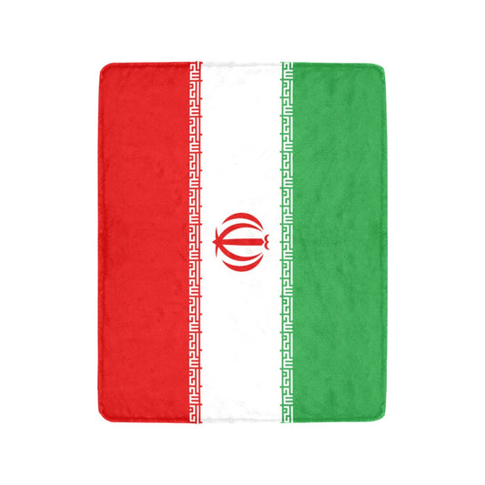 Luv My Flag blanket featuring the Iranian flag design.