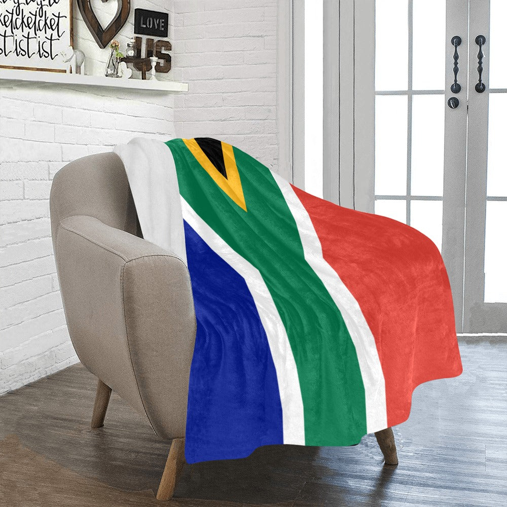 Luv My Flag blanket with South African flag design.