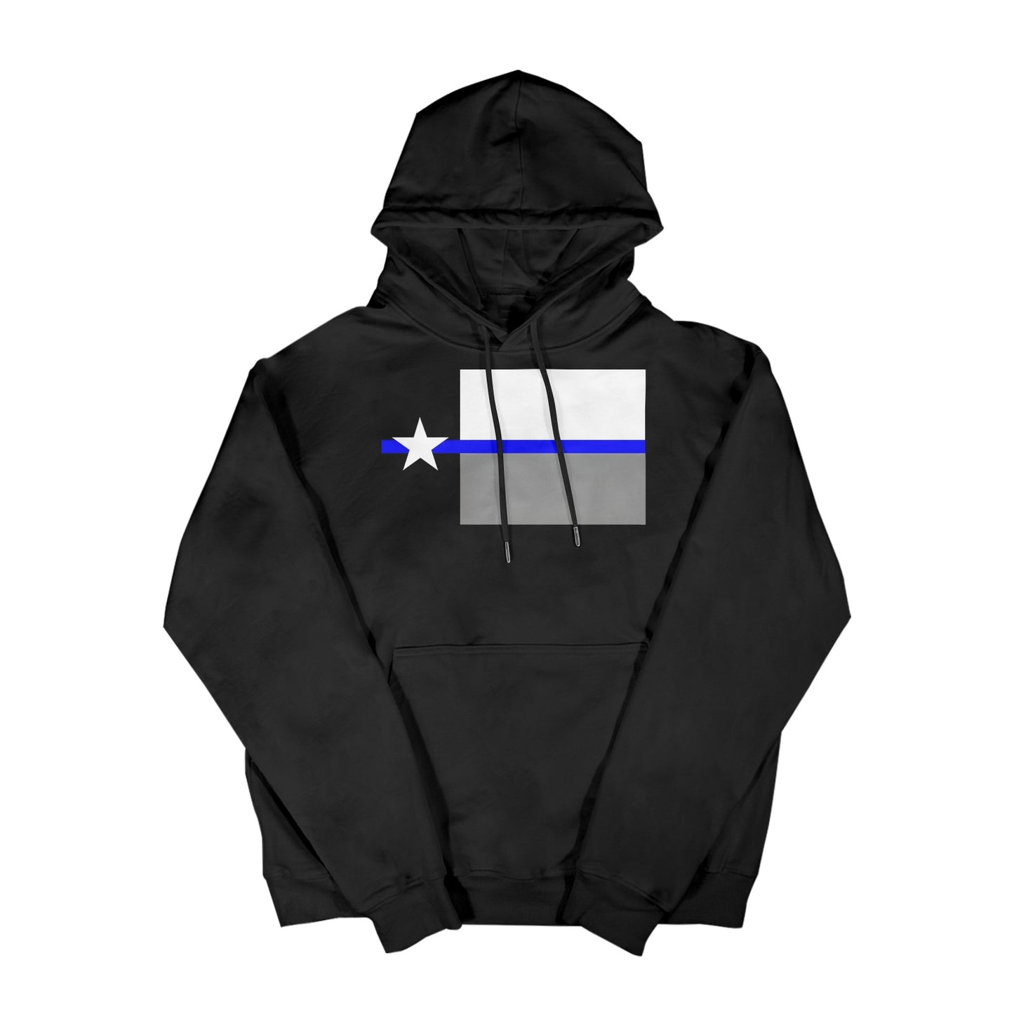 Thin Blue Line Texas Flag Subdued Women's Hoodie (Made in the USA)