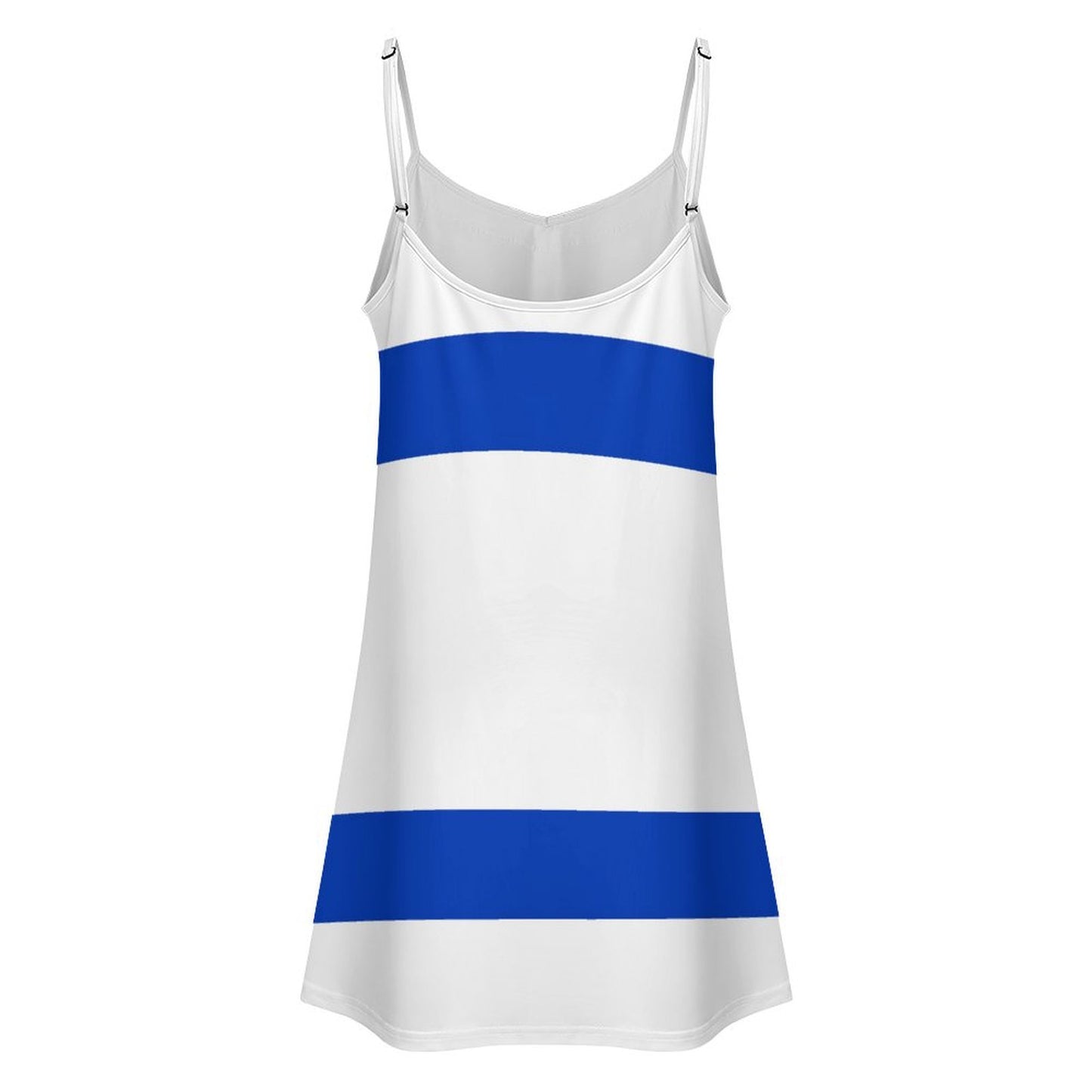 Israel Flag Inspired Lace Trim Camisole Nightgown