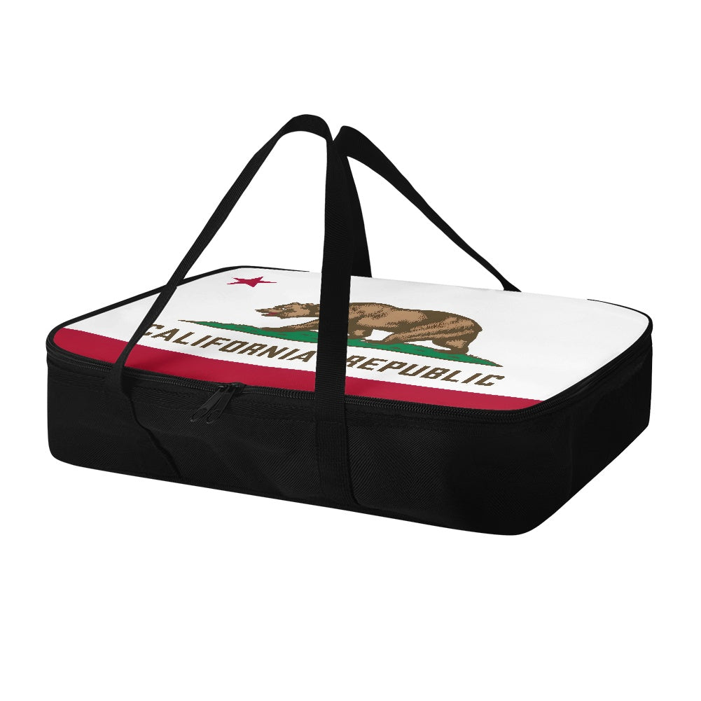 California Flag Inspired Insulated Casserole Carrier – Durable Hot & Cold Food Bag