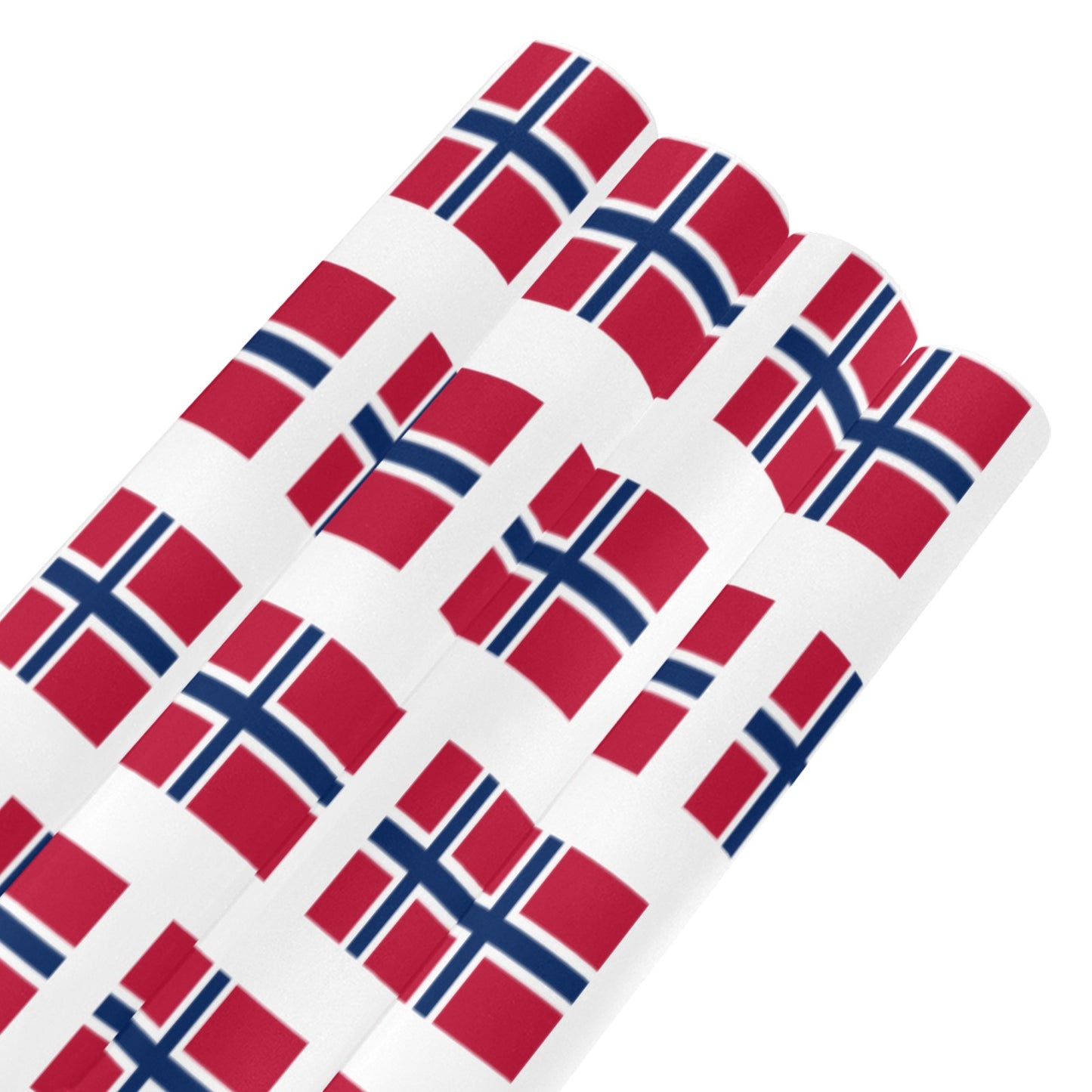 Norway Flag Custom Gift Wrapping Paper 58"x 22.5" (4 Rolls)