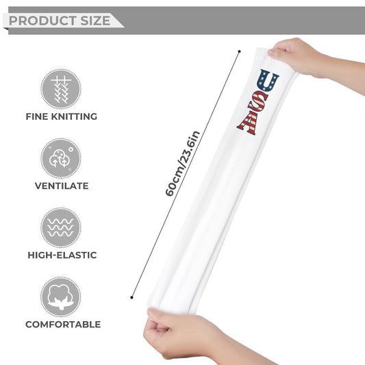 USA/American Flag "USA" Trendy Stockings(Long)