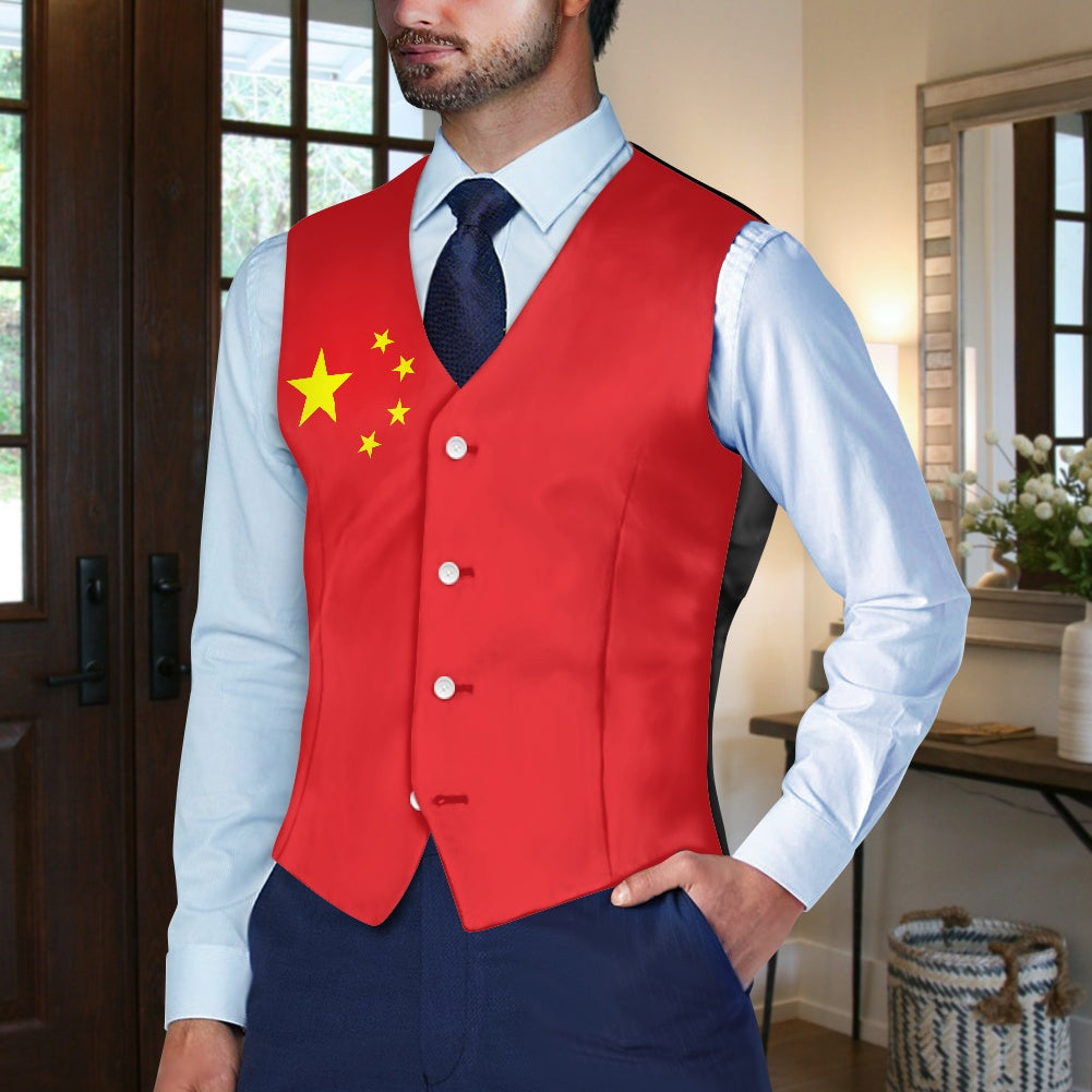 China Flag Suit vest jacket