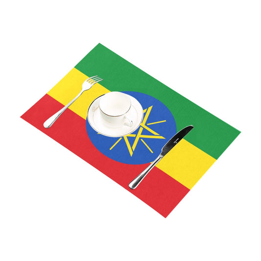 Ethiopia Flag Placemats 12" x 18" (Set of 6)