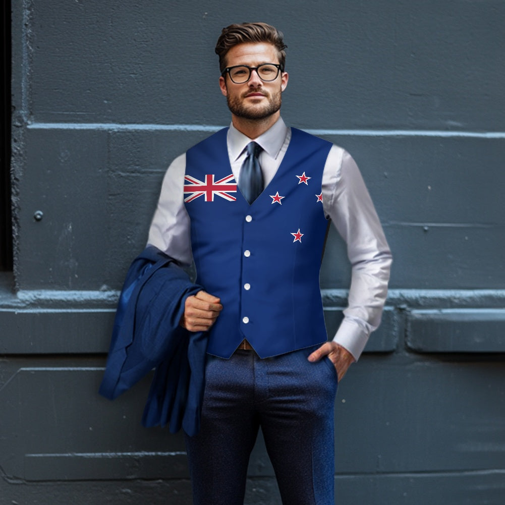 New Zealand Flag Suit vest jacket