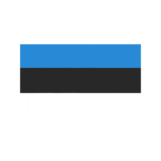 Luv My Flag, blue-black-white horizontal striped flag design.