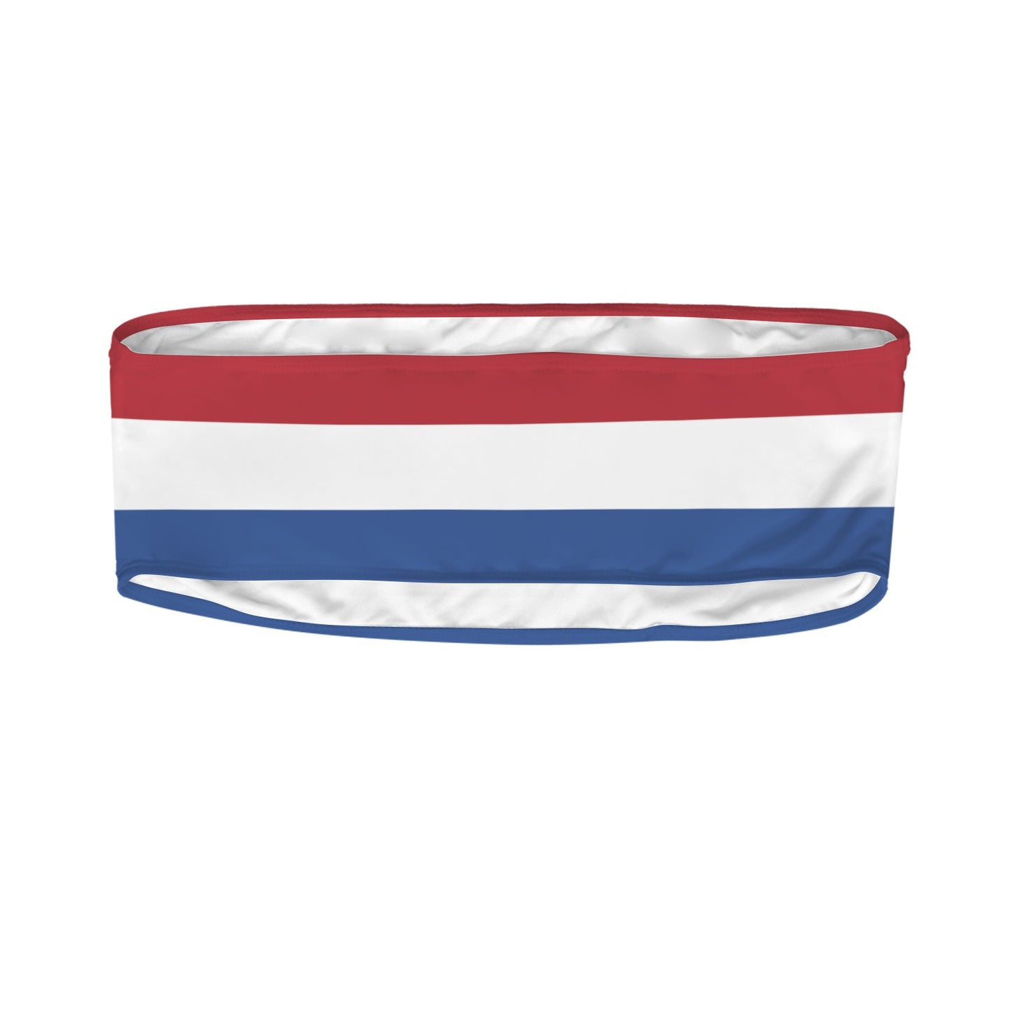 Netherlands Flag Inspired Bandeau Tube Bikini Top