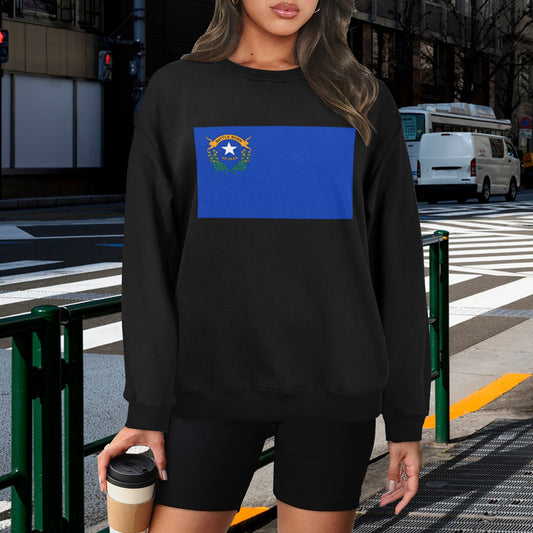Nevada Flag Unisex Fleece Sweatshirt (Made in the USA)