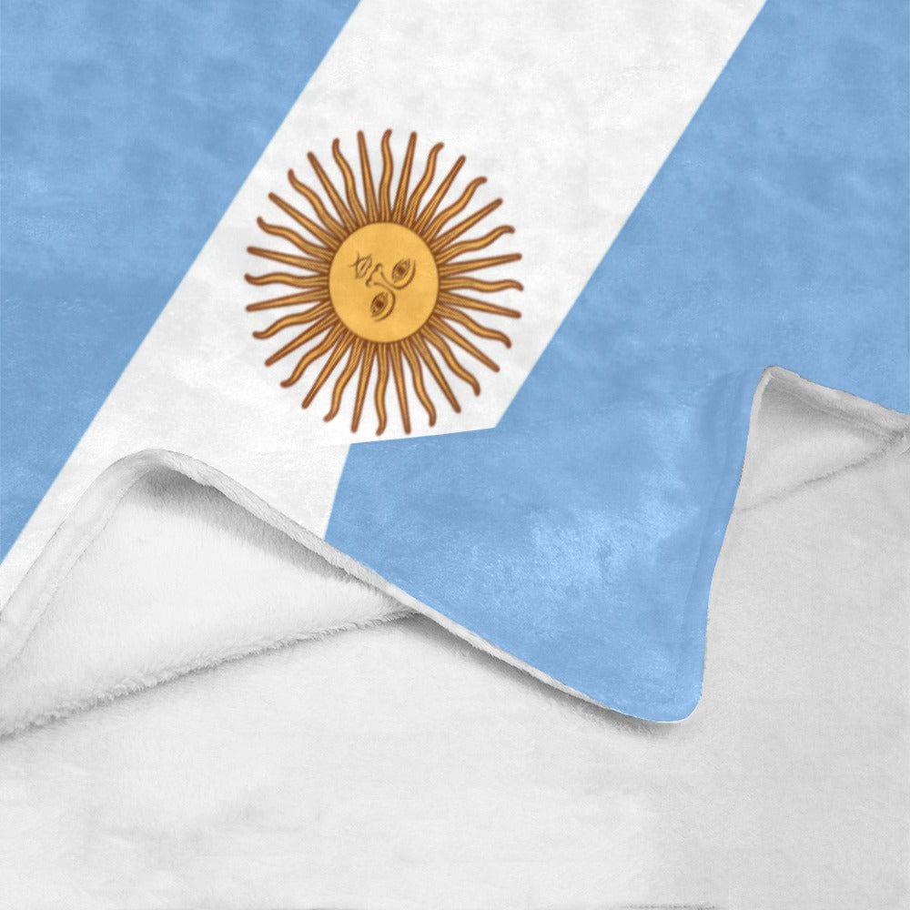 Luv My Flag blanket featuring the Argentina flag design.