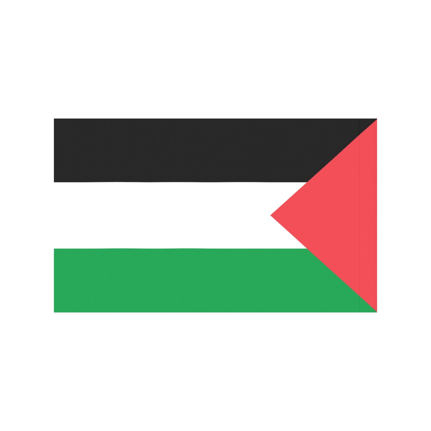 Palestinian flag design by Luv My Flag, vibrant colors.